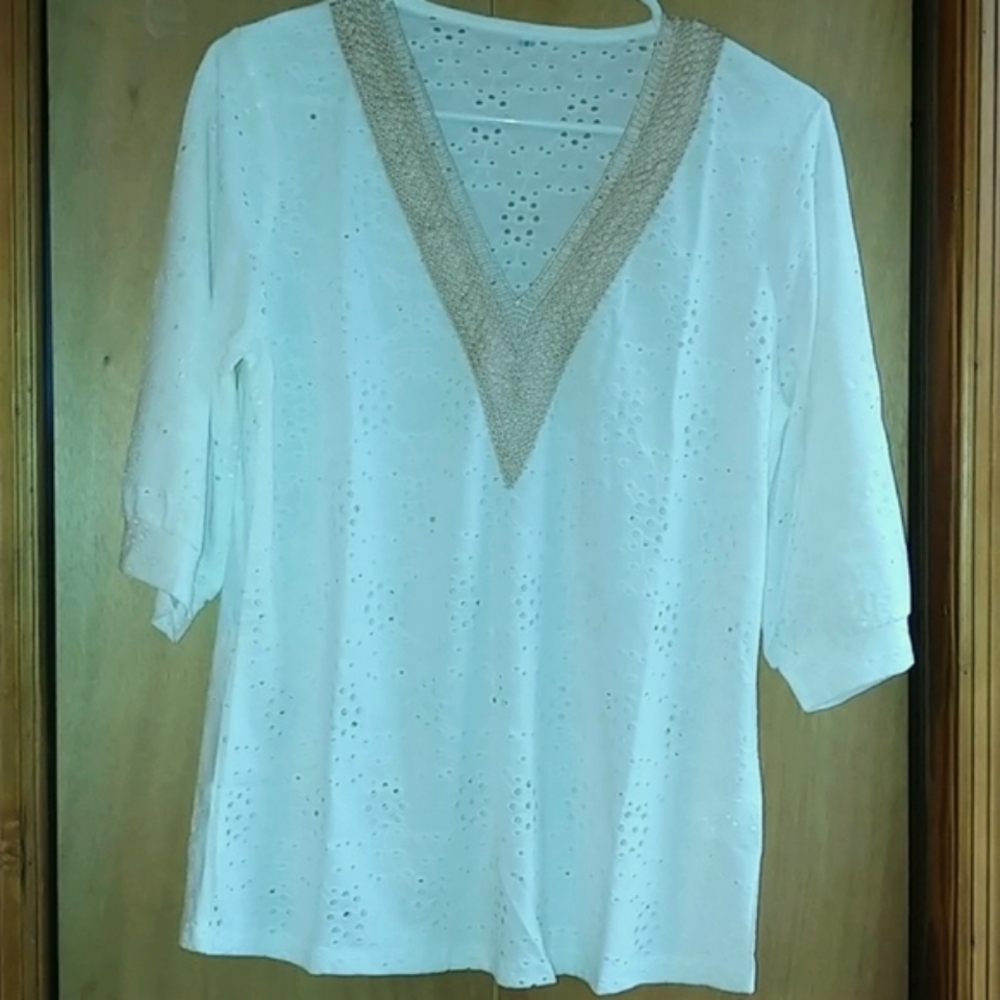 White Casual Top
